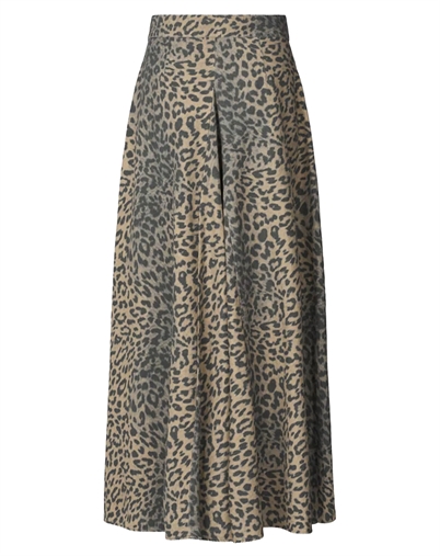 Natja Leopard Print Button Nederdel - Rabens Saloner